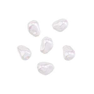 Жемчуг барочный "Майорка" 15х11 мм, белый, 1 шт. (#SV1701-9042)