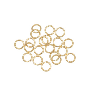 Соединительные кольца 5 мм, золото, уп. 20 шт. (#CN-RG-008G)