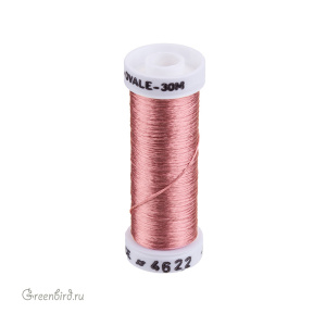 Шелковая нить AVAS Soie Ovale, темный приглушенный розовый, 30 м (#4622) Шелковая нить AVAS Soie Ovale, темный приглушенный розовый, 30 м (#4622)