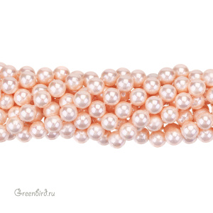Жемчуг "Майорка" 8 мм, персиковый, нить (#Maj-52)