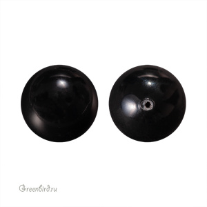 Жемчуг полупросверленный 12мм #5818 Mystic Black (#335)