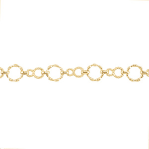 Цепочка фигурная "Бесконечность", золото, 30 см (#SVA-Chain-90G)