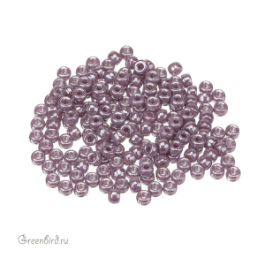 Бисер чешский Matubo цилиндрический 8/0, Opaque Violet White Luster (#L23020), 5 г