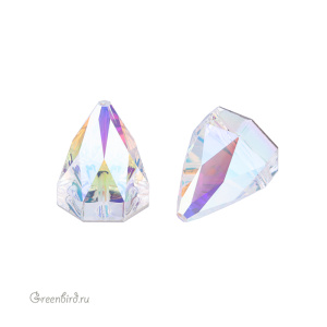 Swarovski пришивные 3297 Шип круглый 10х10 мм, прозрачный радужный (#001AB), 1 шт.