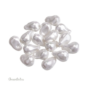 Жемчуг барочный "Майорка" 12 мм, белый, 1 шт (#SV1701-9004)
