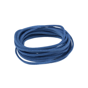Шнур из искусственной замши 3 мм, синий, 3 м (#SV1701-CRD-05)