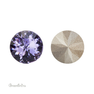 Swarovski 1401 Роза круглый 10 мм, танзанит (#539), 1 шт.