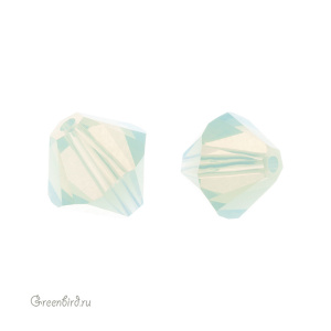5328 Bicone 10mm - Chrysolite Opal (#294)
