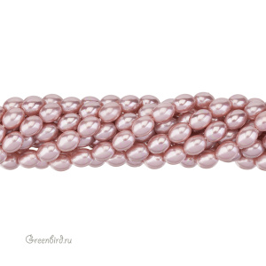 Жемчуг "Майорка" рис 8х6 мм, сиреневый, нить (#Maj-95)