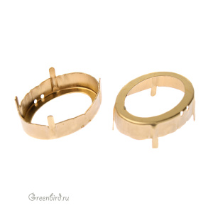 4921 Оправа для Kaputt Oval 29х22,5 мм, латунь