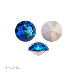 Swarovski 1400 Граненый купол 12 мм, бермуда синий (#001BB), 1 шт.