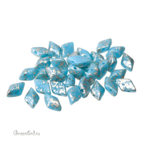 GemDuo 8x5mm – Silver Splash Blue Turquoise, 5 гр (#63030/15481)