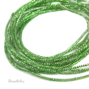 Канитель трунцал 1.5 мм, светло-зеленый (KAN4973)