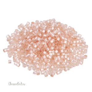 Бисер TOHO Aiko 11/0 внутр. серебрение, полупрозрачный персиковый (#2126), 4,5 г