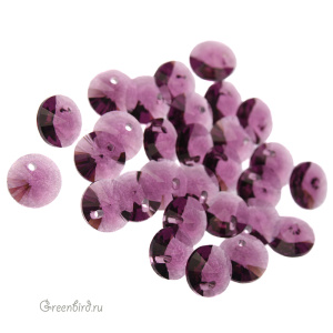 6428 подвеска Mini Disk Pendant 6mm – Amethyst (#204)
