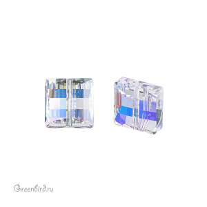 Swarovski 5624 Бусина со ступенчатой огранкой 10 мм, прозрачный радужный (#001AB), 1 шт.