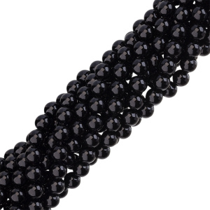 Жемчуг Crystalbird, круглый, 10 мм, Black, нить (#516)