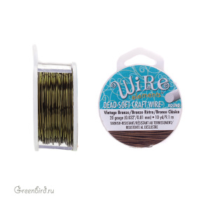 Проволока Wire Elements 20 Ga Vintage Bronze (CW20R-VW-10)