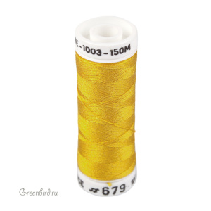 Шелковая нить AVAS Soie 1003, ярко-желтый, 150 м (#679)