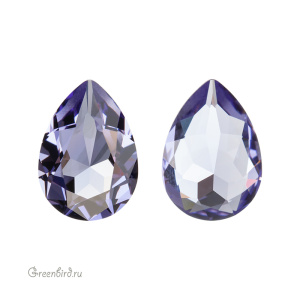 Swarovski 4320 Капля 14х10 мм, танзанит без фольги (#539UNF), 1 шт.