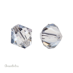 Swarovski 5328 Биконус 8 мм, серебристая дымка (#001SSHA), 1 шт.