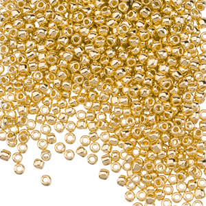 Бисер TOHO Round 11/0, 24K Gold Plate (#MAG01)