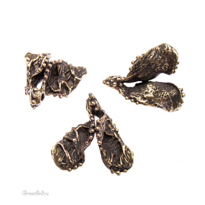 "Вальс цветов", подвеска, ант. латунь, 1 шт. (#Л0819)