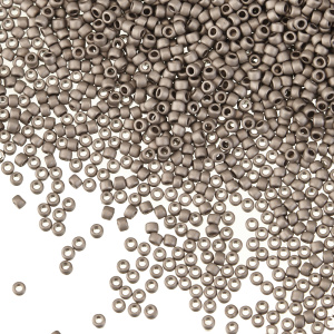 Бисер TOHO Round 15/0 металлизированный матовый (#566), 10 г
