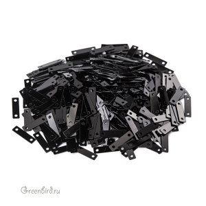 Пайетки Motivo M95 2 отверстия – Nero (#9919)