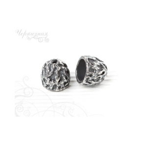 Концевик, ант. серебро, 1 шт. (#С2957)