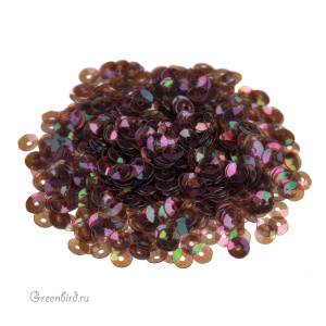 Пайетки 4мм чаша Marrone Chiaro (#137)