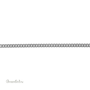 Цепочка 3,7 мм, родий, 30 см (#Chain-61R)