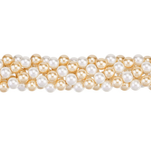 Crystalbird Жемчуг круглый 10 мм, золотой микс, нить (#MIX01)