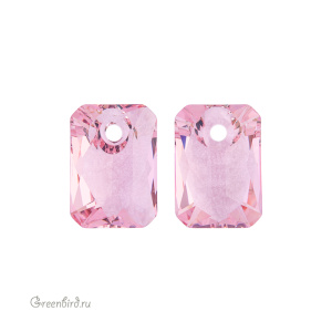 6435 подвеска Emerald Cut 9 mm – Light Rose (#223)