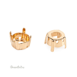 1088 Оправа для ювелирного кристалла Chaton SS45, золото