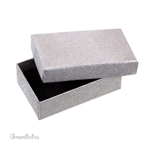 Картонная коробочка 5х8, серебряный (#BOX-58S)