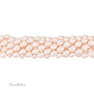 Жемчуг "Майорка" капля 14 x 10 мм, персиковый, нить (#Maj-111)