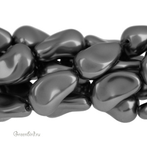 Swarovski 5843 Жемчуг барочный капля 16 мм, темно-серый (#617), 1 шт.