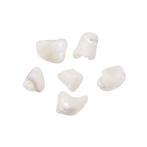 Бусина "Фриформ" 12 мм, белый перламутр, 1 шт. (#SVA-PRL-068)