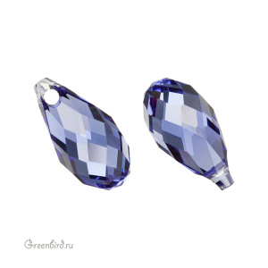 Swarovski 6010 подвеска Бриолетт 11x5,5 мм, танзанит (#539), 1 шт.