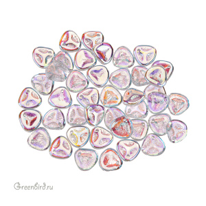 Rose Petals 8x7mm, Crystal AB, 10 гр (#00030/28701)