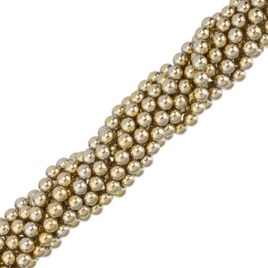 Жемчуг Crystalbird, круглый, 8 мм, Luster Antique Gold, нить (#508)