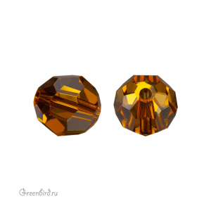 Swarovski 5000 Бусина круглая 8 мм, светлый янтарь (#1002), 1 шт.