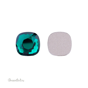 2471 Кристалл холодной фиксации Cushion 7 мм – Emerald (#205), 1шт.