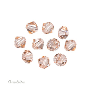 Swarovski 5328 Биконусы 5 мм, светло-персиковый (#362), уп. 10 шт.