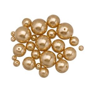 Crystalbird Микс жемчуга 3-10 мм, королевский золотой, уп.25 шт. (#MIX270)