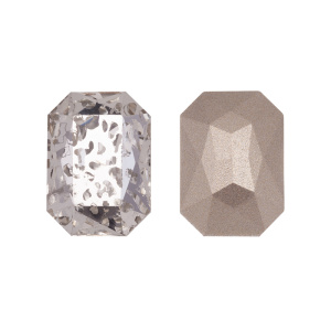 Crystalbird 4627 Октагон 10x14 мм, серебряная патина (#001YP), уп. 4 шт.
