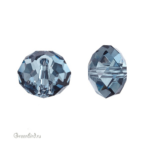 Swarovski 5040 Бусина Бриолетт 8х5 мм, джинсово-синий (#266), 1 шт.