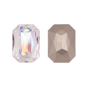 Crystalbird 4627 Октагон 10x14 мм, прозрачный мерцающий (#001SI), уп. 4 шт.