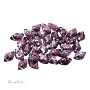 GemDuo 8x5mm – Silver Splash Amethyst, 5 гр (#20060/15481)